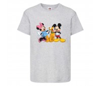 Футболка детская Микки Маус 011 (Mickey Mouse) серая (MMS gr 011) 116 см