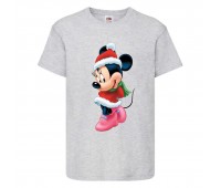 Футболка детская Микки Маус 001 (Mickey Mouse) серая (MMS gr 001) 116 см