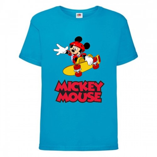 Футболка детская Микки Маус 008 (Mickey Mouse) синяя (MMS blu 008) 104 см Футболка детская Микки Маус 008 (Mickey Mouse) синяя (MMS blu 008) 104 см