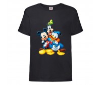 Футболка детская Микки Маус 002 (Mickey Mouse) черная (MMS blc 002) 116 см