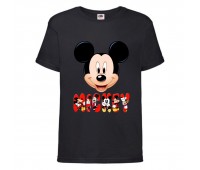 Футболка детская Микки Маус 004 (Mickey Mouse) черная (MMS blc 004) 116 см
