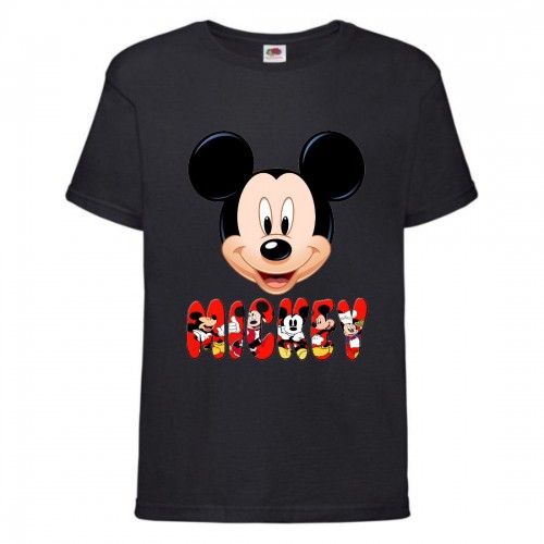 Футболка детская Микки Маус 004 (Mickey Mouse) черная (MMS blc 004) 116 см Футболка детская Микки Маус 004 (Mickey Mouse) черная (MMS blc 004) 116 см