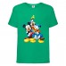 Футболка детская Микки Маус 002 (Mickey Mouse) зеленая (MMS grn 002) 164 см