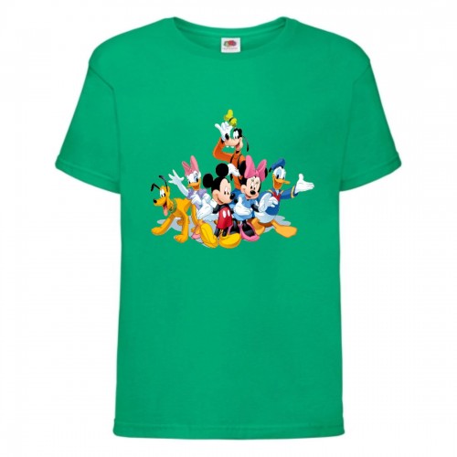Футболка детская Микки Маус 003 (Mickey Mouse) зеленая (MMS grn 003) 140 см Футболка детская Микки Маус 003 (Mickey Mouse) зеленая (MMS grn 003) 140 см