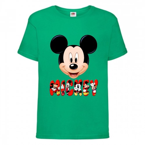 Футболка детская Микки Маус 004 (Mickey Mouse) зеленая (MMS grn 004) 152 см Футболка детская Микки Маус 004 (Mickey Mouse) зеленая (MMS grn 004) 152 см