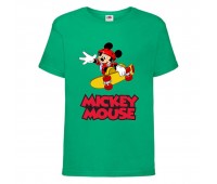 Футболка детская Микки Маус 008 (Mickey Mouse) зеленая (MMS grn 008) 140 см Футболка детская Микки Маус 008 (Mickey Mouse) зеленая (MMS grn 008) 140 см
