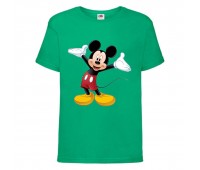 Футболка детская Микки Маус 009 (Mickey Mouse) зеленая (MMS grn 009) 140 см Футболка детская Микки Маус 009 (Mickey Mouse) зеленая (MMS grn 009) 140 см