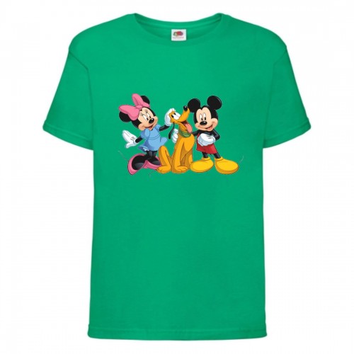 Футболка детская Микки Маус 011 (Mickey Mouse) зеленая (MMS grn 011) 140 см Футболка детская Микки Маус 011 (Mickey Mouse) зеленая (MMS grn 011) 140 см
