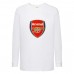 Лонгслив реглан Футбольный клуб Арсенал (Arsenal) белый (FOOT wh 001) 128 см