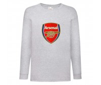Лонгслив реглан Футбольный клуб Арсенал (Arsenal) серый (FOOT gr 001) 116 см