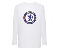 Лонгслив реглан Футбольный клуб Челси (Chelsea) белый (FOOT wh 003) 116 см