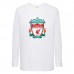 Лонгслив реглан Футбольный клуб Ливерпуль (Liverpool) белый (FOOT wh 006) 152 см