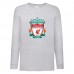 Лонгслив реглан Футбольный клуб Ливерпуль (Liverpool) серый (FOOT gr 006) 128 см