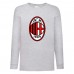 Лонгслив реглан Футбольный клуб Милан (Milan) серый (FOOT gr 008) 152 см