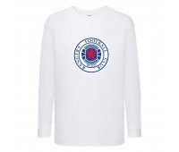 Лонгслив реглан Футбольный клуб Рейнджеры (Rangers) белый (FOOT wh 02) 116 см