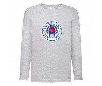 Лонгслив реглан Футбольный клуб Рейнджеры (Rangers) серый (FOOT gr 02) 116 см