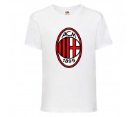Футболка детская Футбольный клуб АСМ Милан (ACM Milan) белая (FOOT wh 001) 116 см Футболка детская Футбольный клуб АСМ Милан (ACM Milan) белая (FOOT wh 001) 116 см