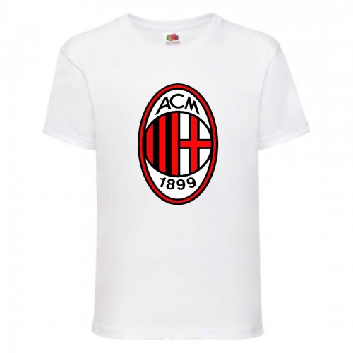 Футболка детская Футбольный клуб АСМ Милан (ACM Milan) белая (FOOT wh 001) 116 см Футболка детская Футбольный клуб АСМ Милан (ACM Milan) белая (FOOT wh 001) 116 см