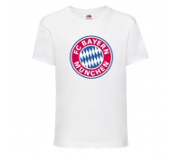 Футболка детская Футбольный клуб Байер Мюнхен (Bayern Munich) белая (FOOT wh 004) 116 см Футболка детская Футбольный клуб Байер Мюнхен (Bayern Munich) белая (FOOT wh 004) 116 см