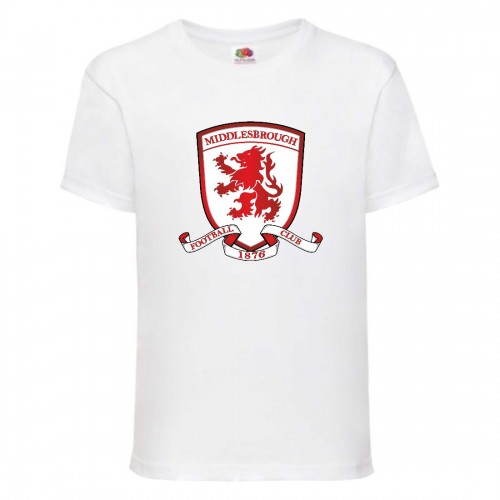 Футболка детская Футбольный клуб Миддлсбруг (Middlesbrough) белая (FOOT wh 01) 116 см Футболка детская Футбольный клуб Миддлсбруг (Middlesbrough) белая (FOOT wh 01) 116 см