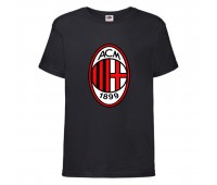 Футболка детская Футбольный клуб АСМ Милан (ACM Milan) черная (FOOT blc 001) 116 см Футболка детская Футбольный клуб АСМ Милан (ACM Milan) черная (FOOT blc 001) 116 см