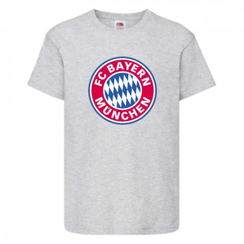 Футболка детская Футбольный клуб Байер Мюнхен (Bayern Munich) серая (FOOT gr 004) 116 см Футболка детская Футбольный клуб Байер Мюнхен (Bayern Munich) серая (FOOT gr 004) 116 см