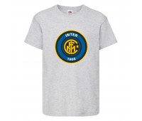 Футболка детская Футбольный клуб Интер (Inter) серая (FOOT gr 007) 116 см Футболка детская Футбольный клуб Интер (Inter) серая (FOOT gr 007) 116 см