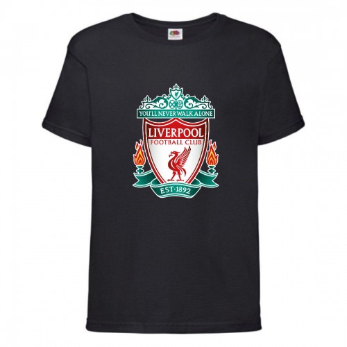 Футболка детская Футбольный клуб Ливерпуль (Liverpool) черная (FOOT blc 008) 116 см Футболка детская Футбольный клуб Ливерпуль (Liverpool) черная (FOOT blc 008) 116 см