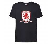 Футболка детская Футбольный клуб Миддлсбруг (Middlesbrough) черная (FOOT blc 01) 116 см