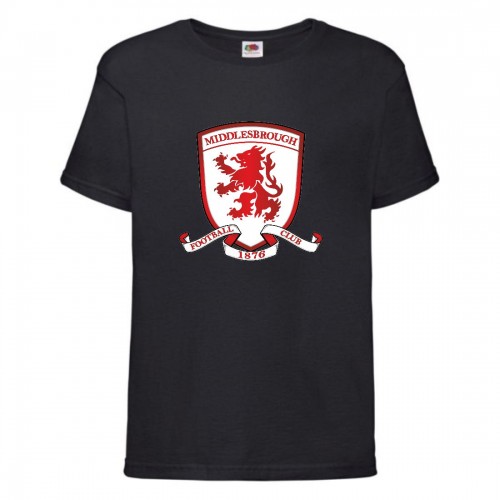 Футболка детская Футбольный клуб Миддлсбруг (Middlesbrough) черная (FOOT blc 01) 116 см Футболка детская Футбольный клуб Миддлсбруг (Middlesbrough) черная (FOOT blc 01) 116 см