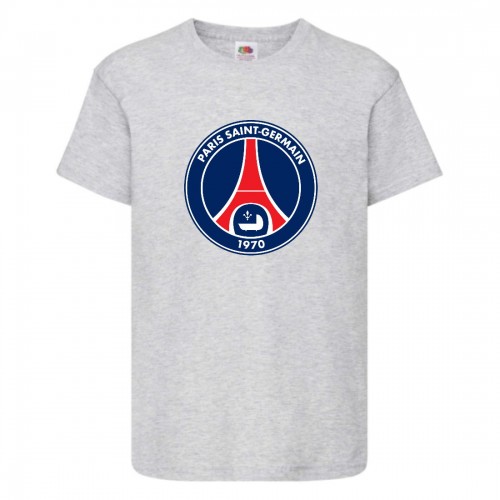 Футболка детская Футбольный клуб Париж Сент - Жермен (Paris Saint - Germain) серая (FOOT gr 02) 116 см Футболка детская Футбольный клуб Париж Сент - Жермен (Paris Saint - Germain) серая (FOOT gr 02) 116 см