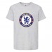 Футболка детская Футбольный клуб Челси (Chelsea) серая (FOOT gr 005) 152 см