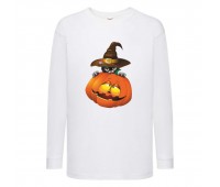 Лонгслив реглан Хелловин 0001 (Halloween) белый (HAL wh 0001) 140 см