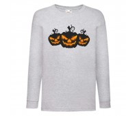 Лонгслив реглан Хелловин 0002 (Halloween) серый (HAL gr 0002) 104 см