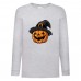 Лонгслив реглан Хелловин 0003 (Halloween) серый (HAL gr 0003) 104 см