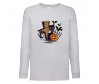 Лонгслив реглан Хелловин 0010 (Halloween) серый (HAL gr 0010) 104 см