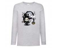 Лонгслив реглан Хелловин 0015 (Halloween) серый (HAL gr 0015) 152 см
