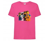 Футболка детская Лего 006 (LEGO) розовая (LEGO pnc 006) 140 см