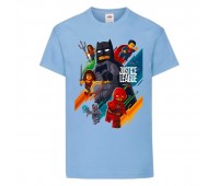 Футболка детская Лего 002 (LEGO) голубая (LEGO lbl 002) 104 см