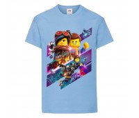 Футболка детская Лего 003 (LEGO) голубая (LEGO lbl 003) 104 см