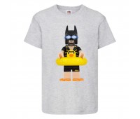Футболка детская Лего 004 (LEGO) серая (LEGO gr 004) 140 см