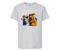 Футболка детская Лего 006 (LEGO) серая (LEGO gr 006) 140 см