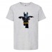 Футболка детская Лего 013 (LEGO) серая (LEGO gr 013) 140 см