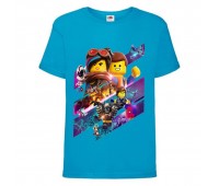Футболка детская Лего 003 (LEGO) синяя (LEGO blu 003) 116 см
