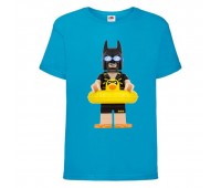 Футболка детская Лего 004 (LEGO) синяя (LEGO blu 004) 140 см