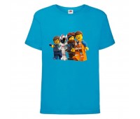 Футболка детская Лего 006 (LEGO) синяя (LEGO blu 006) 140 см