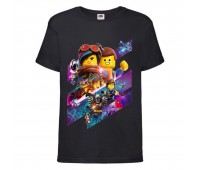 Футболка детская Лего 003 (LEGO) черная (LEGO blc 003) 140 см