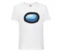 Футболка детская Амонг АС  (Among US) белая (among-us-004-white) 152 см