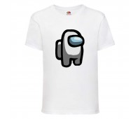 Футболка детская Амонг АС  (Among US) белая (among-us-005-white) 152 см