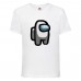 Футболка детская Амонг АС  (Among US) белая (among-us-005-white) 140 см